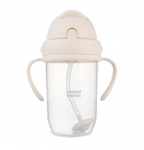 Pudel silikoonk&otilde;rrega Canpol Babies Non-Spill 56/623, 270 ml, 6+ kuud, plastik, kreemjasvalge