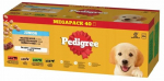 M&auml;rg koeratoit Pedigree Junior Selection Of Flavors In Jelly, lambaliha/veiseliha/kanaliha/linnuliha, 4 kg, 40 tk