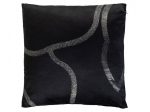 Dekoratiivne padi Glam, must v., 45 cm x 45 cm