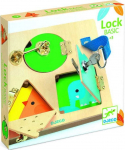 Arendav tahvel Djeco Basic Lock, 21 cm, pruun v./mitmev&auml;rviline