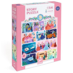 Pusle Djeco Story Cinderella, 50 cm x 38 cm, 54 tk, mitmev&auml;rviline