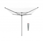 Pesukuivatusrest Brabantia Topspinner, 2.95 m, metallik hall v.