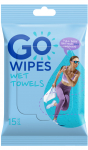 Niisked salvr&auml;tikud GO WIPES Sport, 1 kiht, 15 tk