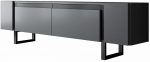 TV-kapp Kalune Design Yildiz, antratsiit v./must v., 30 cm x 180 cm x 50 cm
