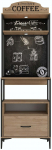 Multifunktsionaalne k&ouml;&ouml;gikapp Kalune Design JE154-3130, p&auml;hklipuu v., 40 cm x 70 cm x 206.8 cm