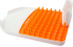 N&otilde;udekuivatusrest Vialli Design, 44.5 cm x 32 cm x 13 cm, plastik, valge v./oranž v.