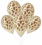 &Otilde;hupallide komplekt ovaalsed Gemar Giraffe, pruun v./pruunikas v., 50 tk