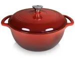 Emailitud malmpott Allesken Rodeluxe, &Oslash;28 cm, 5.6 l, punane v.