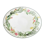 Taldrik prae AffekDesign Idyllic, 26.9 cm x 26.9 cm, valge v./roheline v.