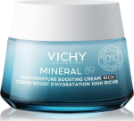 Kahjustatud pakendiga toode. N&auml;okreem Vichy Mineral 89 Rich Moisturizing, 50 ml