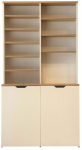 Multifunktsionaalne k&ouml;&ouml;gikapp Kalune Design Flexa, tamm v./kreemjasvalge, 45 cm x 100 cm x 190 cm