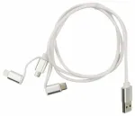 Juhe Mob:a 1450006, USB Type C/Lightning/USB Mini Type B/USB Type A, 100 cm, valge v.