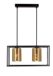 Valgusti lagi Candellux Lighting Luri 32-47878, E27, 2 x 40 W, kuldne v. / must v.