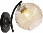 Valgusti seinale Candellux Lighting Manon 21-51820, E27, 1 x 40 W, merevaigu-kollane v. / must v.