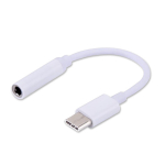 Adapter Savio AK-35 3.5 mm female, USB-C, 0.12 m, valge v.