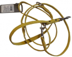 Koera rihm Hunter Croque Bones 11/200, kollane, 2 m