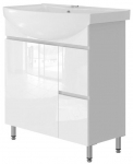 Vannitoakapp Vento Monika 75, valge v., 34 cm x 71 cm x 80 cm