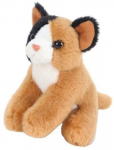 Pehme m&auml;nguasi Beppe Cat, pruun v./valge v./must v., 13 cm
