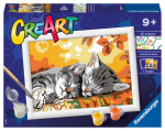Maalimine numbrite j&auml;rgi Ravensburger Autumn Cats, mitmev&auml;rviline