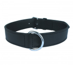 Kaelarihm koertele Zolux Leather Lined, must, 800 mm x 35 mm