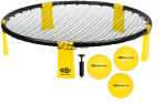 M&auml;ng Get & Go Smash Ball Set, 90 cm x 90 cm, must/kollane