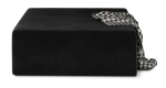 Tumba Kelim Mat Velvet 99, must v., 83 cm x 83 cm x 42 cm