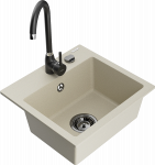 K&ouml;&ouml;givalamu Mexen Milo 6505-69-670200-70, graniit, 43.5 cm x 41 cm x 17.1 cm, must/beež