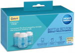 Piimasegu konteiner Canpol Babies Bottle Set, 120 ml, 0 kuud, plastik, l&auml;bipaistev