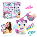 Kaunistuskomplekt Canal Toys Airbrush Plush Kitty, mitmev&auml;rviline