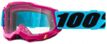 Mootorratta prillid 100% Accuri 2 Lefleur, fuksia (magenta) v./helesinine v.