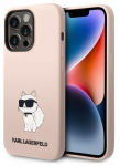 Telefoni &uuml;mbris Karl Lagerfeld KLHCP14LSNCHBCP, Apple iPhone 14 Pro, roosa v.