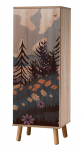 Kingakapp Kalune Design Vegas S 936, pruun v./roheline v./oranž v., 38 cm x 50 cm x 135 cm