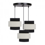 Valgusti rippuv Candellux Lighting Benta, E27, 3 x 40 W, must v.