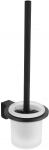 WC hari Mexen Lea, l&auml;bipaistev/must, 11.5 cm x 37.5 cm x 14 cm