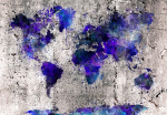 Fototapeet Artgeist World Map: Ink Blots k-C-0089-a-a, 350 cm x 245 cm