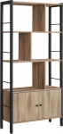P&otilde;randariiul Vasagle, must v./pruunikas v., 154 cm x 30 cm x 74 cm