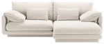 Nurgadiivan Micadoni Torino Structured, kreemjasvalge, parem, 220 x 170 cm x 83 cm