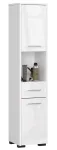 Eraldi seisev vannitoakapp Akord Furniture Factory Fin 30 2D, valge v., 30 cm x 30.4 cm x 140 cm