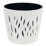 Lillepott Prosperplast Sandy, plastik, valge