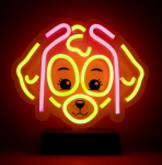 Dekoratsioon "Koer"/"Paw Patrol" Forever Light Skye OW-120546 LED-valgustusega, 25 cm, kollane/roosa