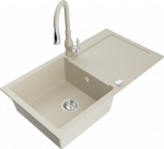 K&ouml;&ouml;givalamu koos kraaniga Mexen Leo, graniit, 90 cm x 50 cm x 19 cm, pruunikas