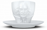 Tass alustassiga Lumarko Fiftyeight Talent William Shakespeare, valge v., 0.26 l