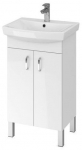 Vannitoakapp valamuga Cersanit Claso Carina A21, valge v., 39 cm x 50 cm x 84.5 cm