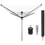 Pesukuivatusrest Brabantia Lift-O-Matic Advance, 3.12 m, metallik hall v.