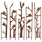 Taimetugi 4IQ S, 117 cm x 1.5 cm, 87 cm, teras, pruun v., 5 tk