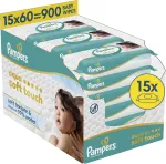 Puhastuslapid beebidele Pampers Aqua Soft Touch, 900 tk