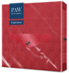 Pabersalvr&auml;tikud Paw Decor Collection Inspiration, 33 cm x 33 cm, punane v., 20 tk