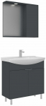 Vannitoa m&ouml;&ouml;bli komplekt Kalune Design Purus, matt antratsiit v., 50 cm x 80 cm x 83 cm