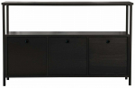 Konsoollaud Kalune Design Solace, must v., 30 cm x 120 cm x 77 cm