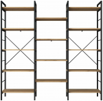 Raamaturiiul Kalune Design HC107, must v., 172 cm x 176 cm x 30 cm